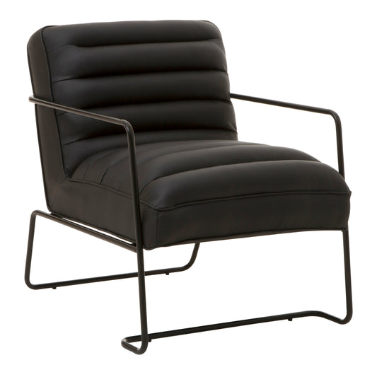 Forge Black Padded Armchair