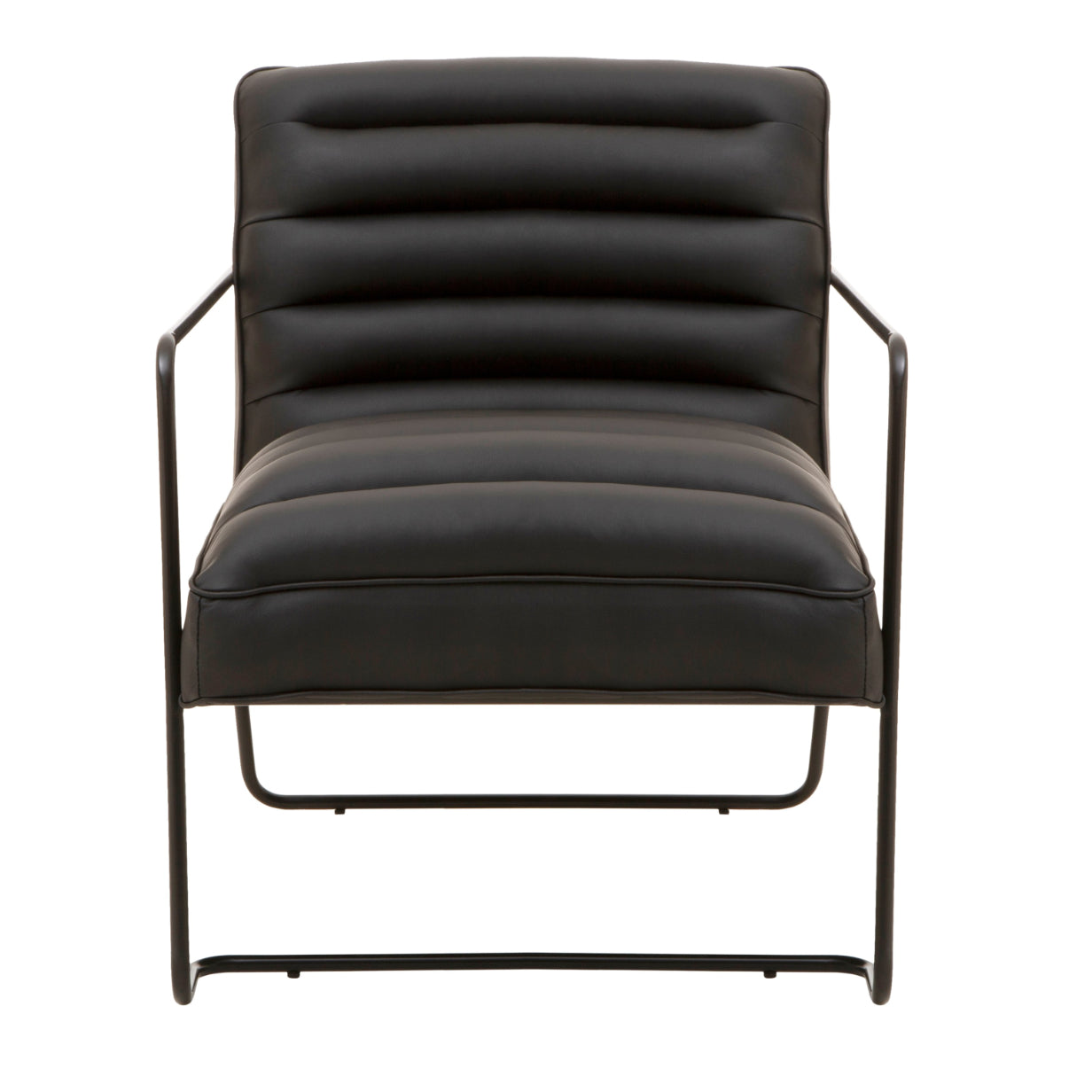 Forge Black Padded Armchair