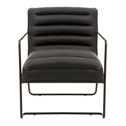 Forge Black Padded Armchair