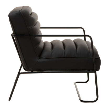 Forge Black Padded Armchair