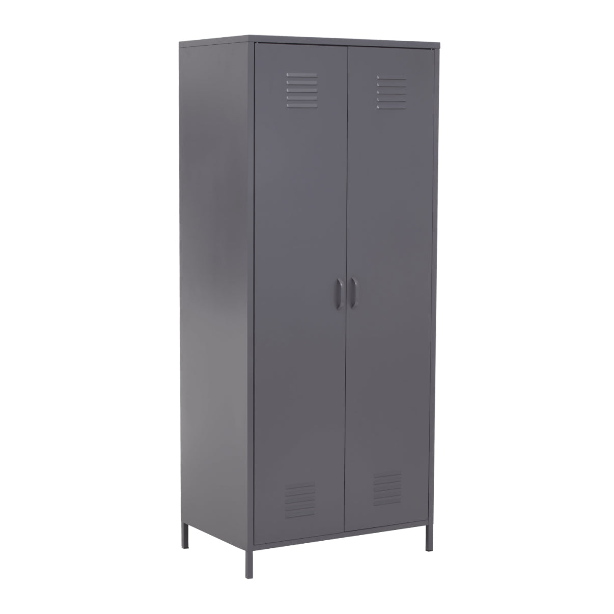 Varsity Grey Two Door Locker Style Wardrobe