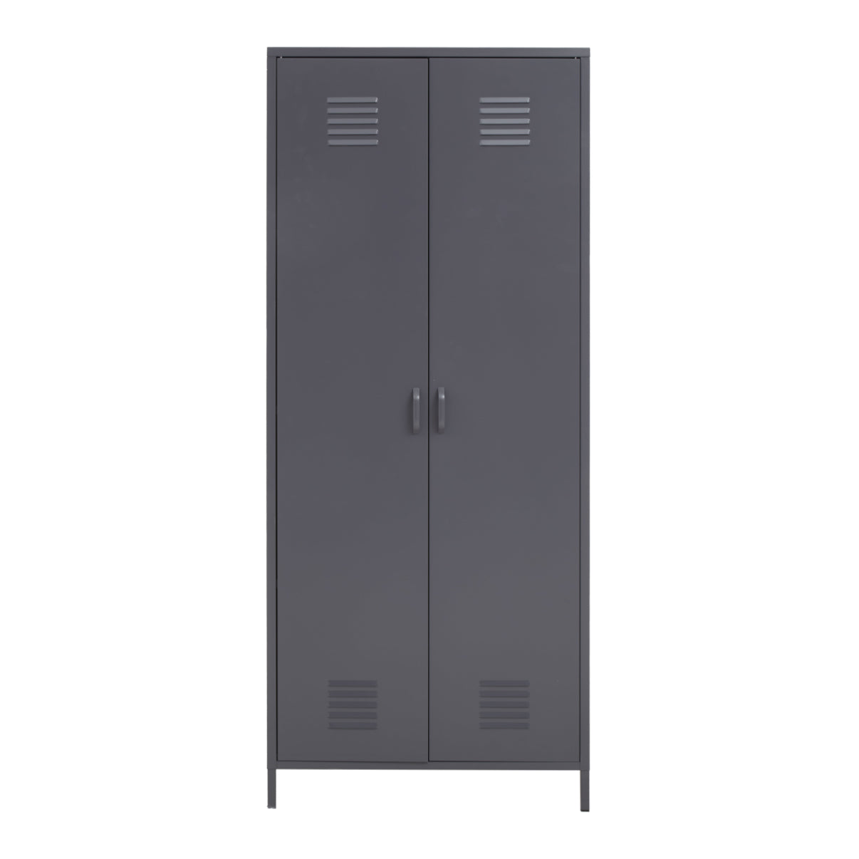 Varsity Grey Two Door Locker Style Wardrobe