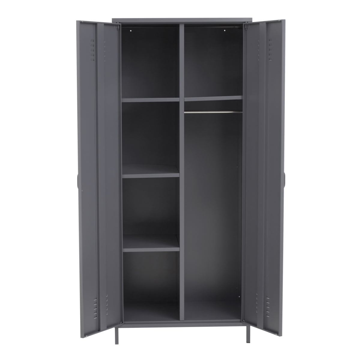 Varsity Grey Two Door Locker Style Wardrobe