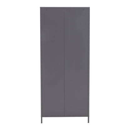 Varsity Grey Two Door Locker Style Wardrobe