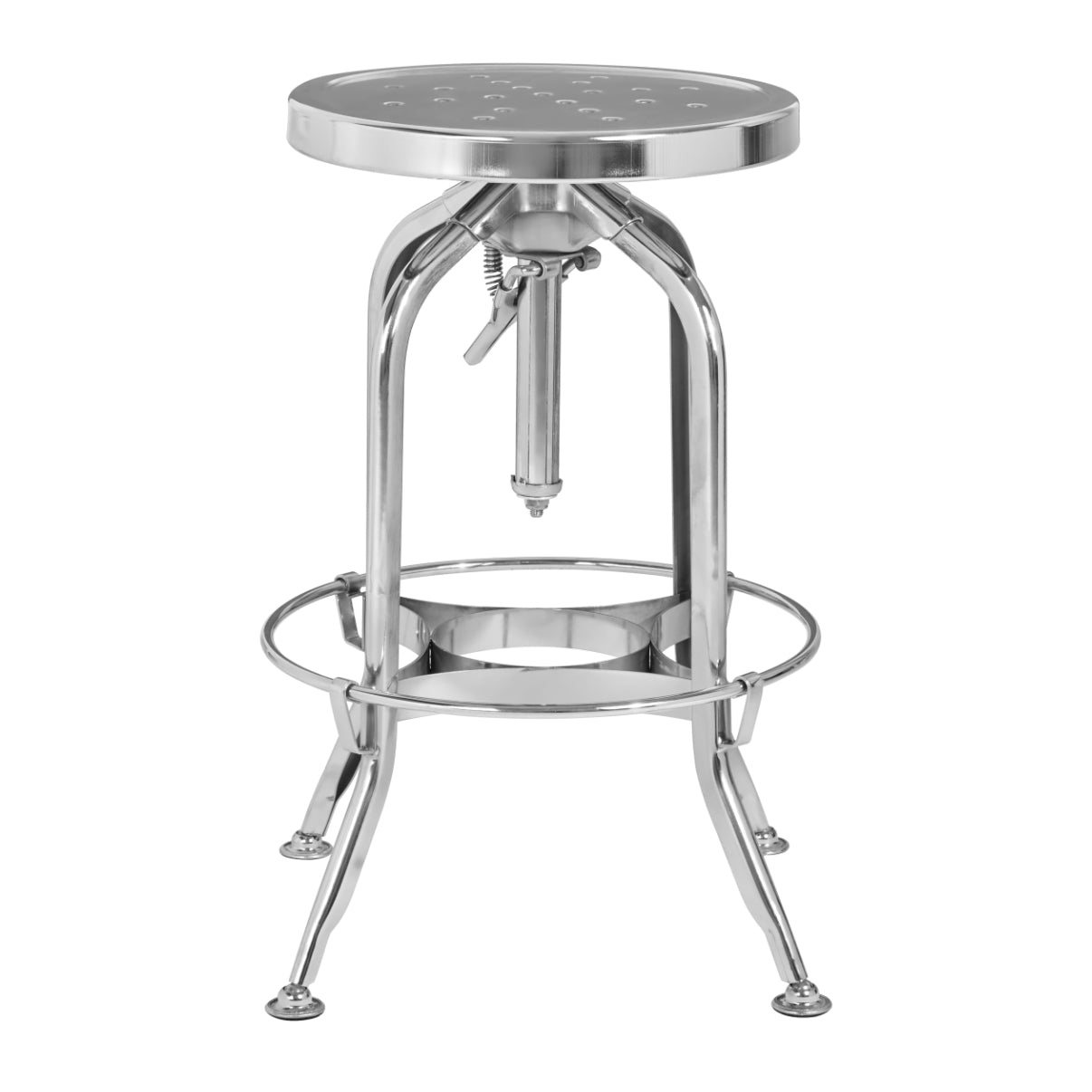 Smith Silver Adjustable Stool