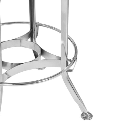 Smith Silver Adjustable Stool