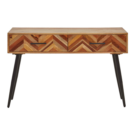 Beatnik Two Drawer Mango Wood Console Table