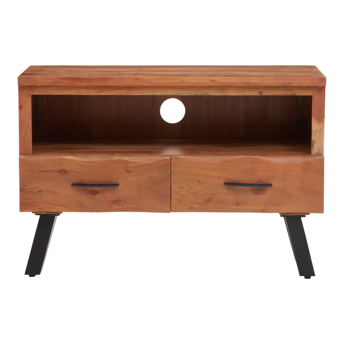 Rama Two Drawer Acacia Media Unit