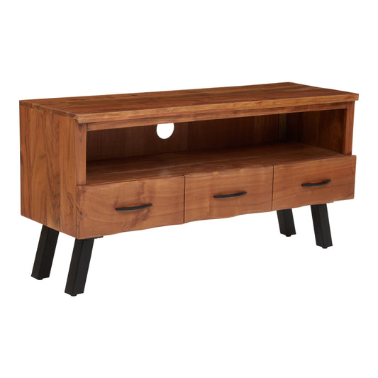 Rama Three Drawer Acacia Media Unit