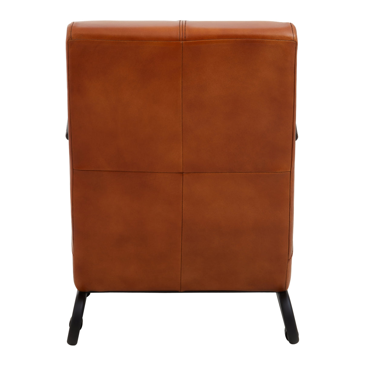 Bovine Tan Leather Armchair