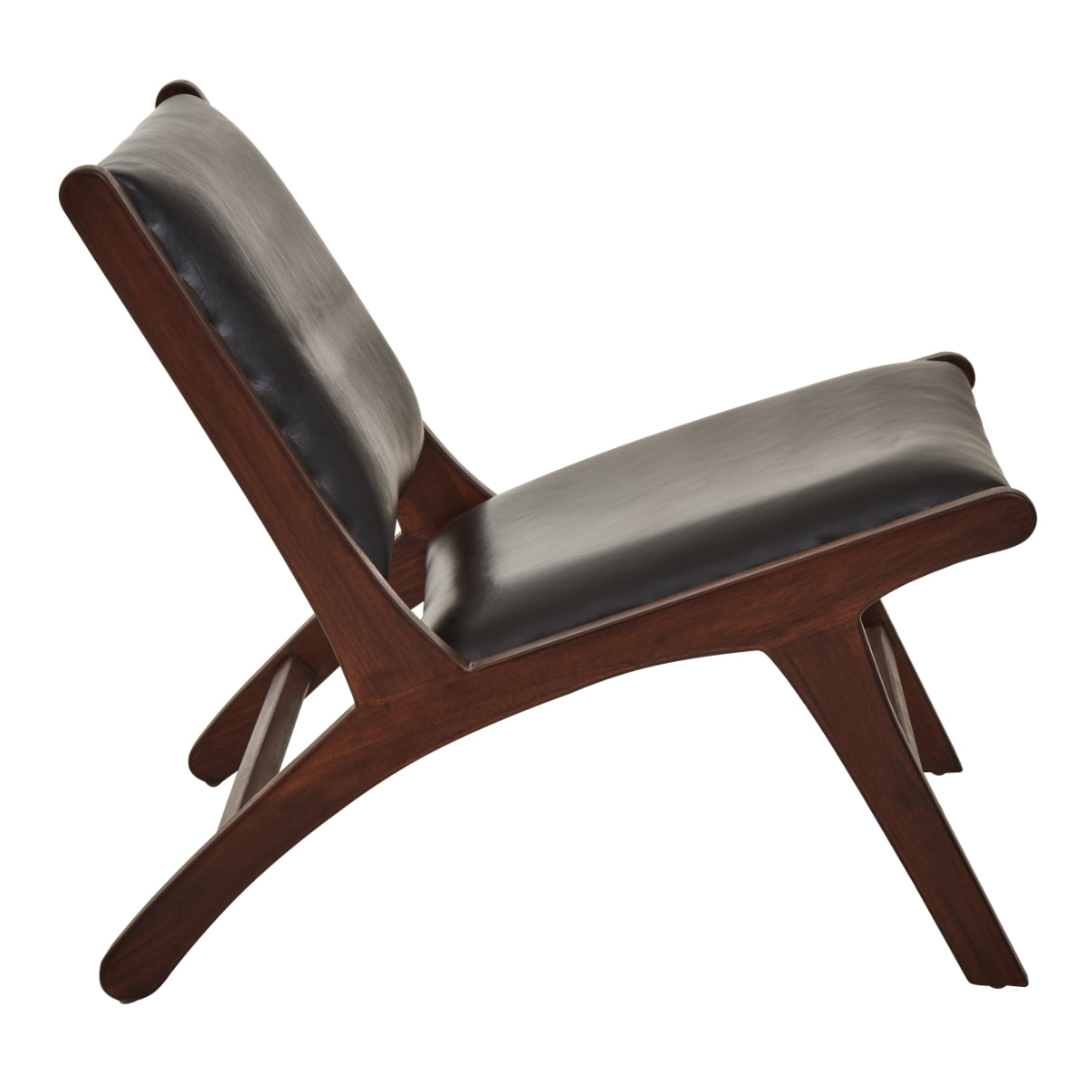 Cusco Genuine Black Cow Leather Chair