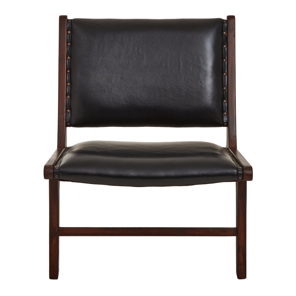 Cusco Genuine Black Cow Leather Chair